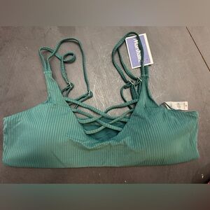 Green Strappy bikini top